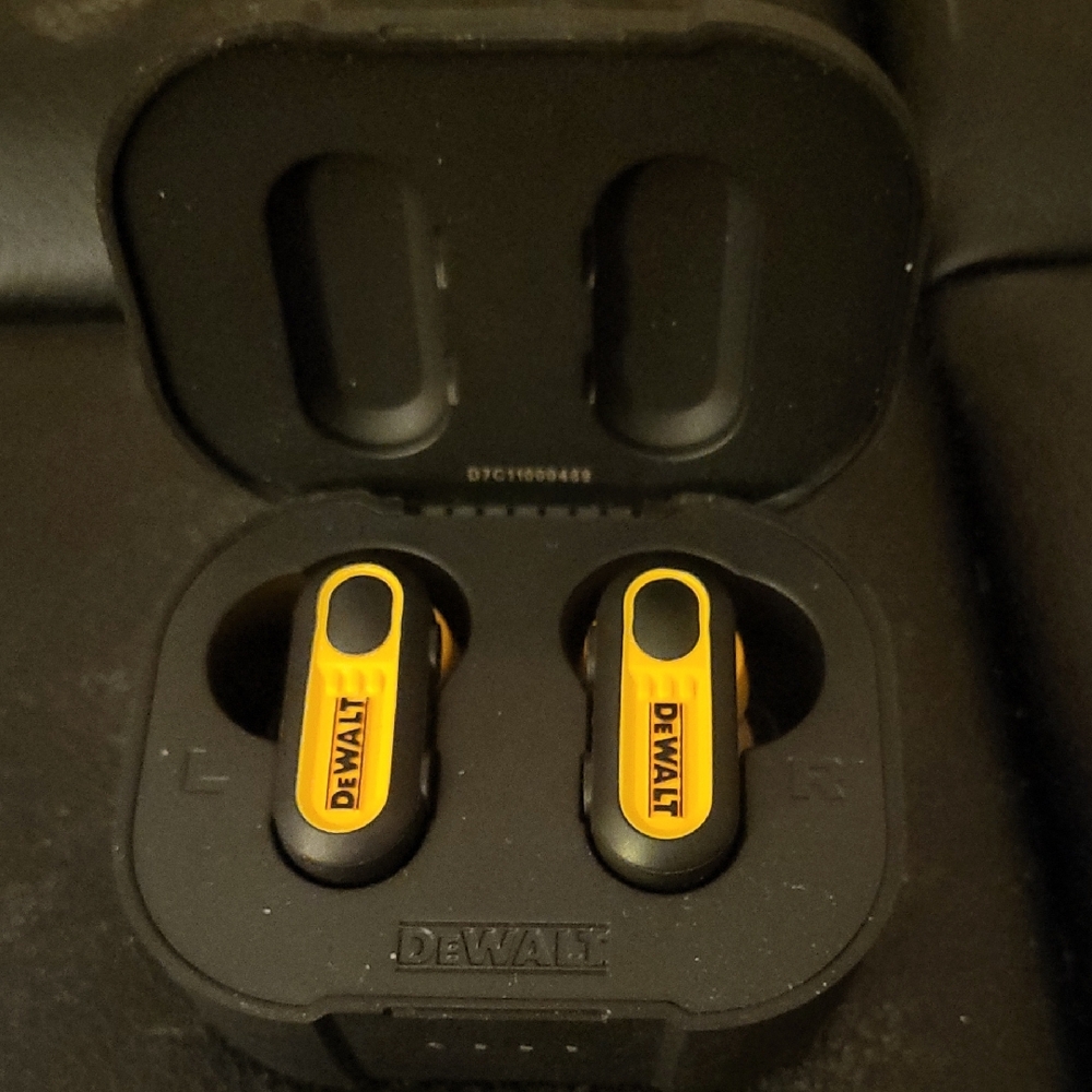 DEWALT Black and Yellow Earbud Headphones